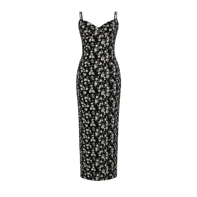 Kirablend Scuba Knit Sweetheart Bodycon Dress for Cocktail Elegance