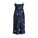 Kirablend Silk Blend Cowl Neck Slip Dress — Effortless Cocktail Elegance