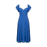 Kirablend Tencel Sweetheart Sundress with Flutter Sleeves — Vacation Style