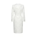 Kirablend Soft Crepe V-Neck Blazer Dress with Paisley Print — Office Elegance