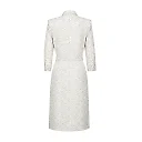 Kirablend Crepe Collared Shirt Dress with Button Front for Work Days