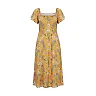 Kirablend Linen Blend Flutter Sleeve Sundress — Perfect for Sunny Escapes