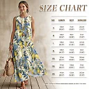 Kirablend Mira Printed Sleeveless A-Line Maxi Sundress with Pockets