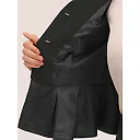 Kirablend Harlow Collarless Peplum Blazer & Pencil Skirt Set