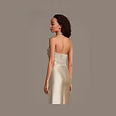 Kirablend Ivy Sculpting Satin Halter Mini Sheath Dress