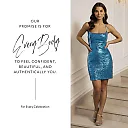 Kirablend Gigi Sequin Mini Dress with Fringe Skirt