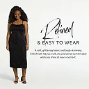 Kirablend Vesper Shimmer Twist-Back Midi Sheath Dress