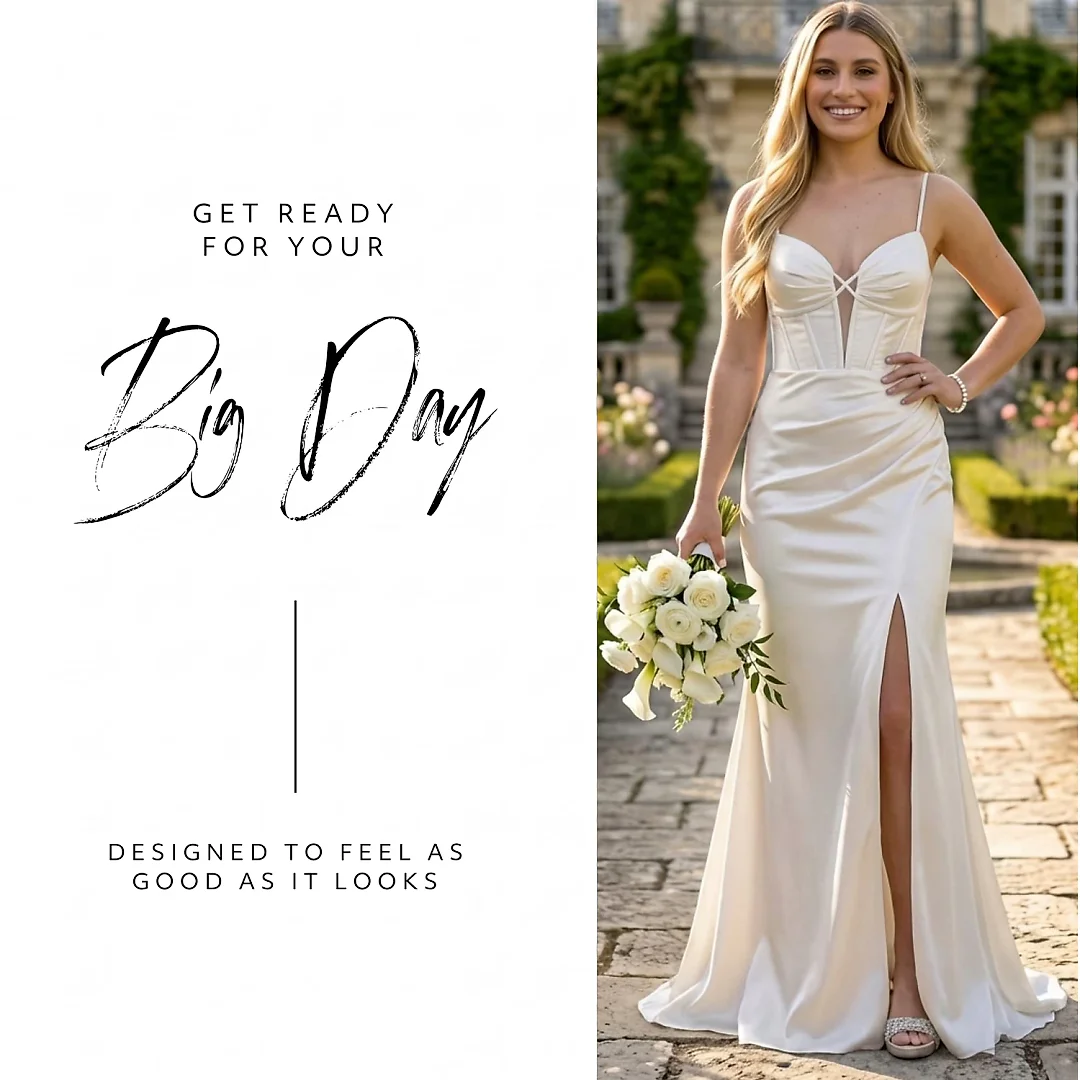 Kirablend Aurelia Sculpting Satin Corset Mermaid Wedding Gown