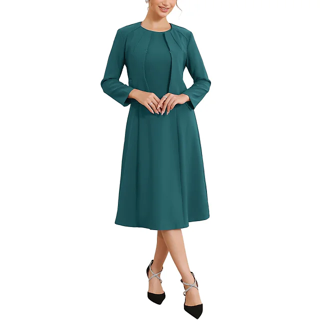 Kirablend Marlowe Sleeveless Dress & Cropped Jacket Two-Piece Set