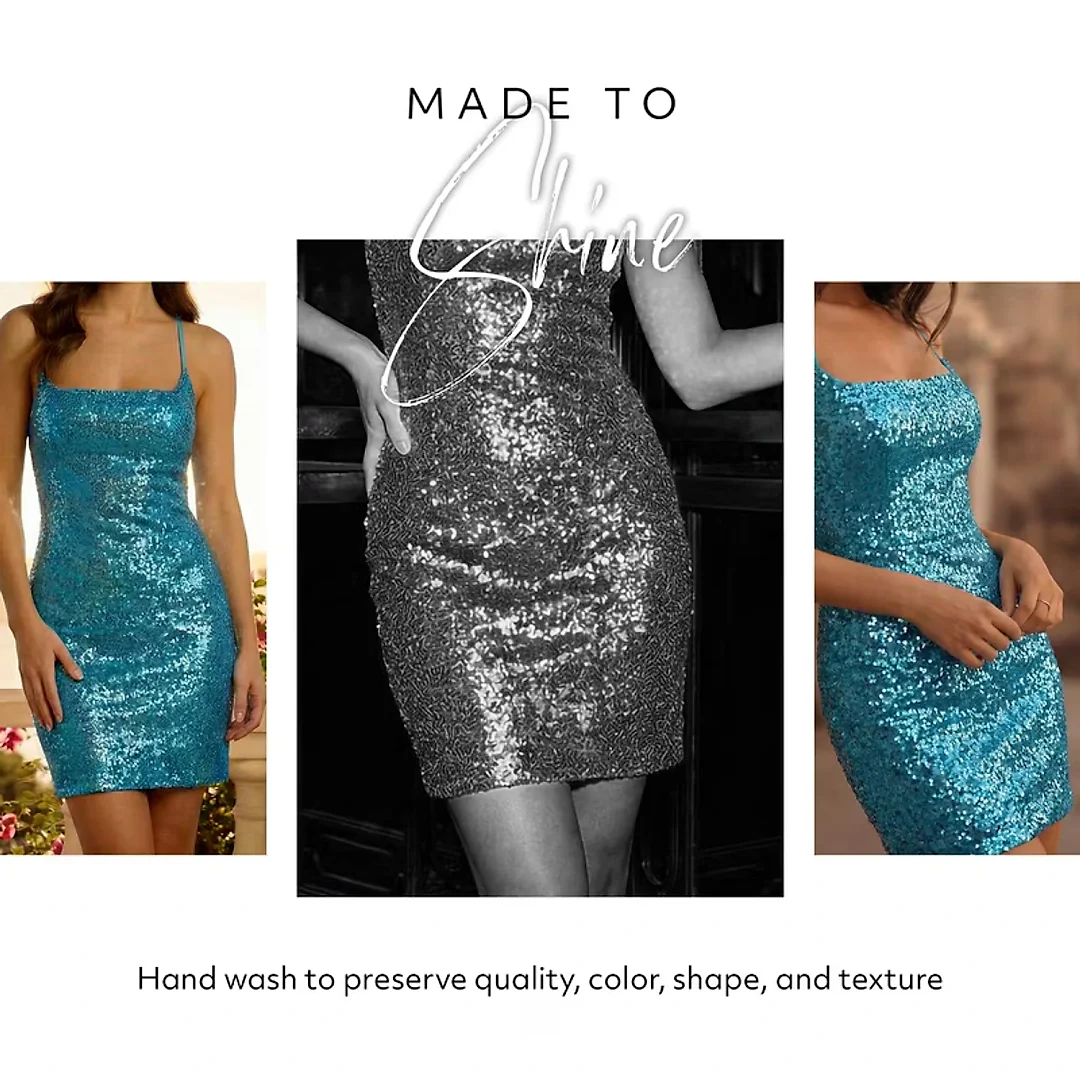 Kirablend Gigi Sequin Mini Dress with Fringe Skirt