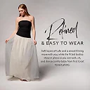 Kirablend Fleur Strapless Tulle Drop-Waist Gown