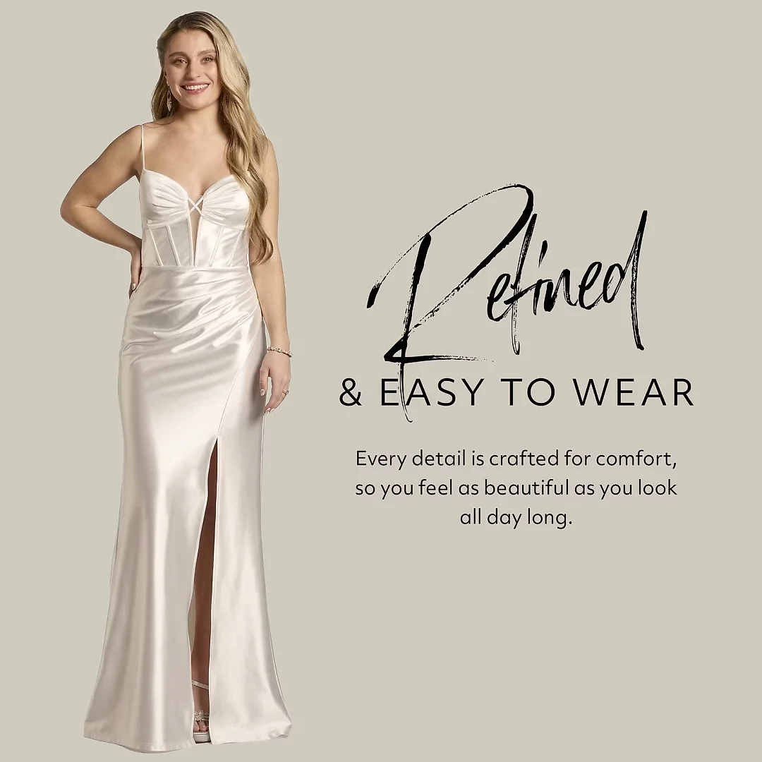 Kirablend Aurelia Sculpting Satin Corset Mermaid Wedding Gown