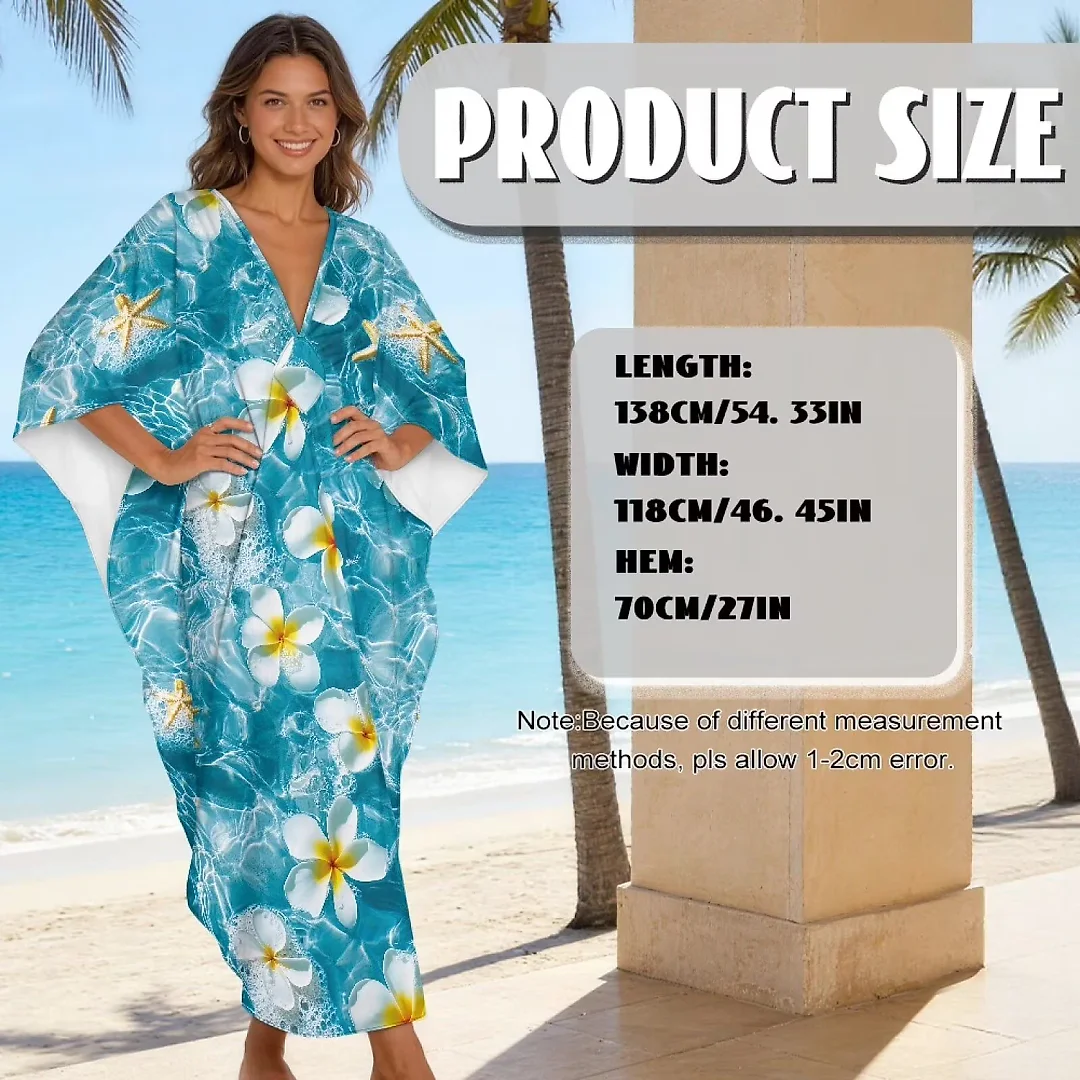 Kirablend Leilani Oversized Batwing Kaftan Cover-Up