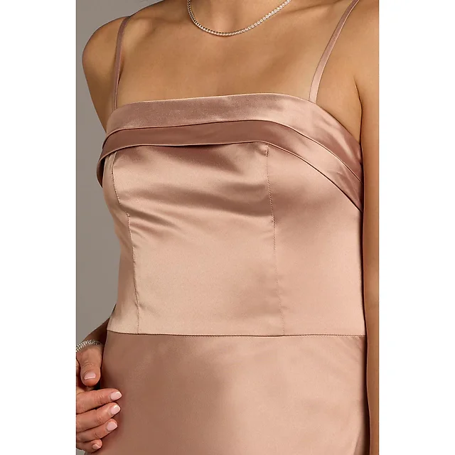 Kirablend Sylvie Charmeuse Spaghetti Strap Mini Sheath Dress