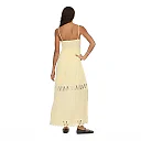 Kirablend Talia Lace-Yoke Tiered Sleeveless Maxi Dress