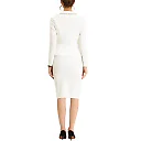 Kirablend Colette Tweed-Trim Blazer & Knee-Length Skirt Set