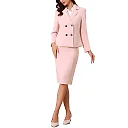 Kirablend Adele Two-Button Blazer & Midi Pencil Skirt Suit