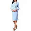 Kirablend Adele Two-Button Blazer & Midi Pencil Skirt Suit