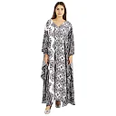 Kirablend Indira Kimono-Sleeve Kaftan Maxi Dress
