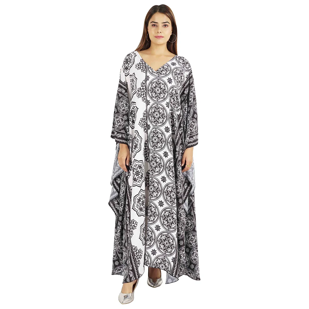 Kirablend Indira Kimono-Sleeve Kaftan Maxi Dress