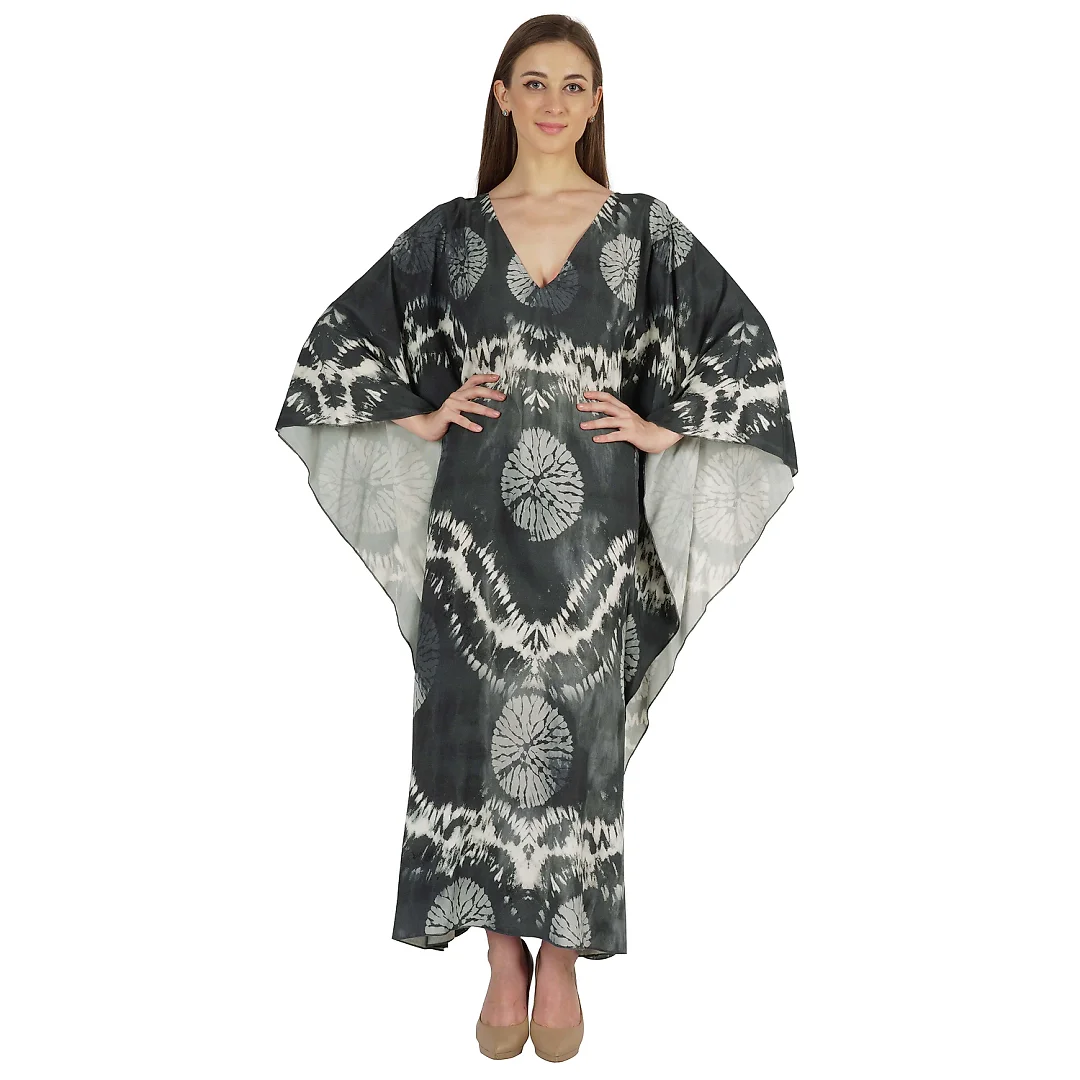 Kirablend Indira Kimono-Sleeve Kaftan Maxi Dress