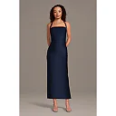Kirablend Ivy Sculpting Satin Halter Mini Sheath Dress