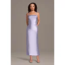 Kirablend Ivy Sculpting Satin Halter Mini Sheath Dress