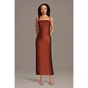 Kirablend Ivy Sculpting Satin Halter Mini Sheath Dress