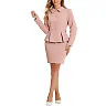 Kirablend Juno Belted Peplum Blazer & Mini Pencil Skirt Set