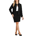 Kirablend Juno Belted Peplum Blazer & Mini Pencil Skirt Set