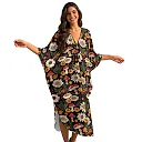 Kirablend Kai Printed Batwing Kaftan Beach Cover-Up Dress