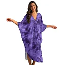 Kirablend Kai Printed Batwing Kaftan Beach Cover-Up Dress