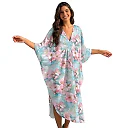 Kirablend Kai Printed Batwing Kaftan Beach Cover-Up Dress