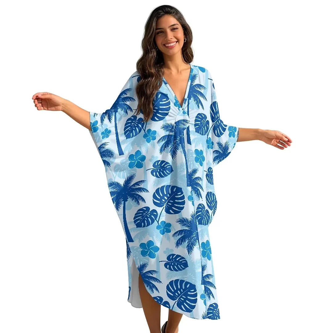 Kirablend Leilani Oversized Batwing Kaftan Cover-Up