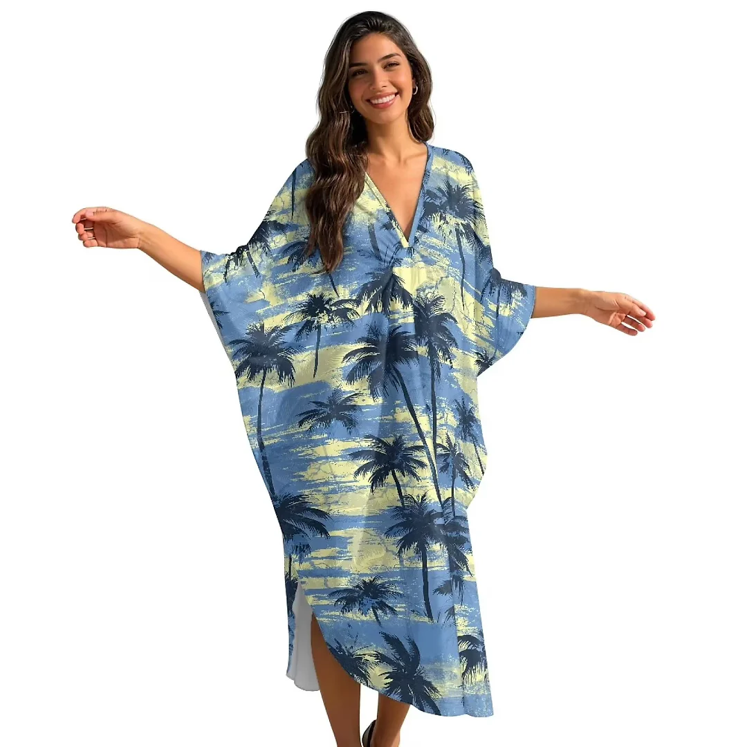 Kirablend Leilani Oversized Batwing Kaftan Cover-Up