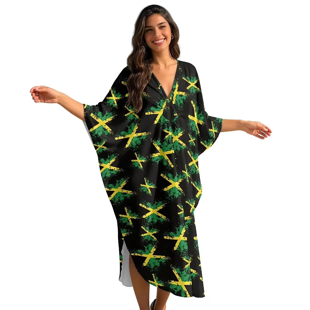 Kirablend Leilani Oversized Batwing Kaftan Cover-Up