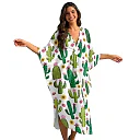 Kirablend Leilani Oversized Batwing Kaftan Cover-Up