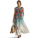 Kirablend Marisol Linen-Look Crewneck Tank Maxi Dress