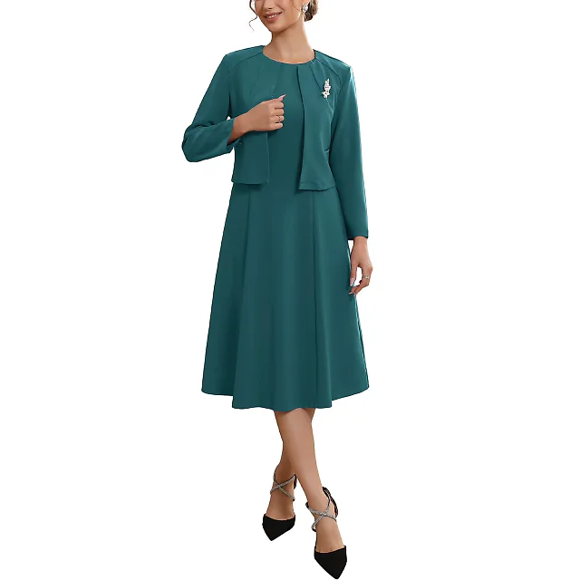 Kirablend Marlowe Sleeveless Dress & Cropped Jacket Two-Piece Set