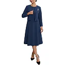Kirablend Marlowe Sleeveless Dress & Cropped Jacket Two-Piece Set