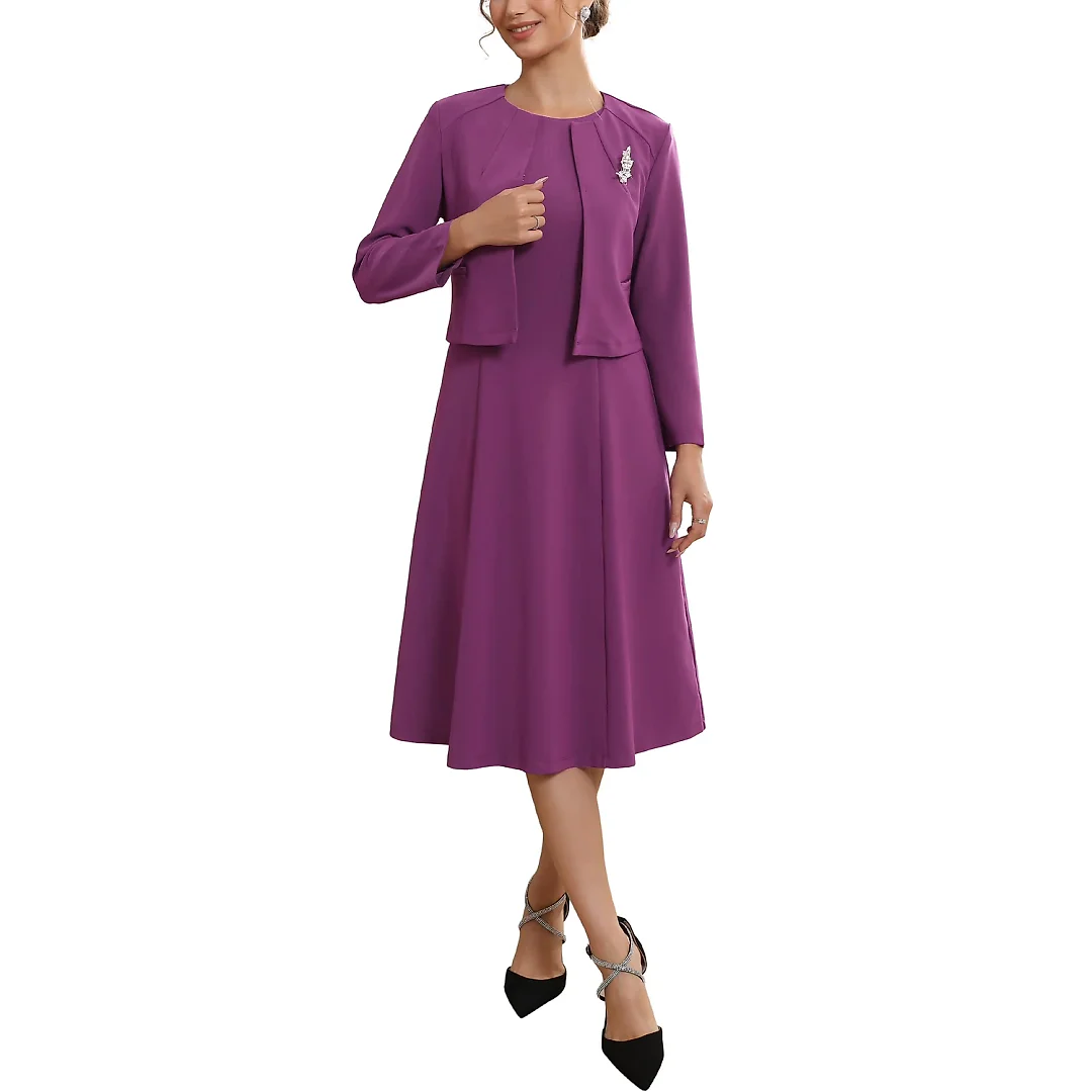 Kirablend Marlowe Sleeveless Dress & Cropped Jacket Two-Piece Set