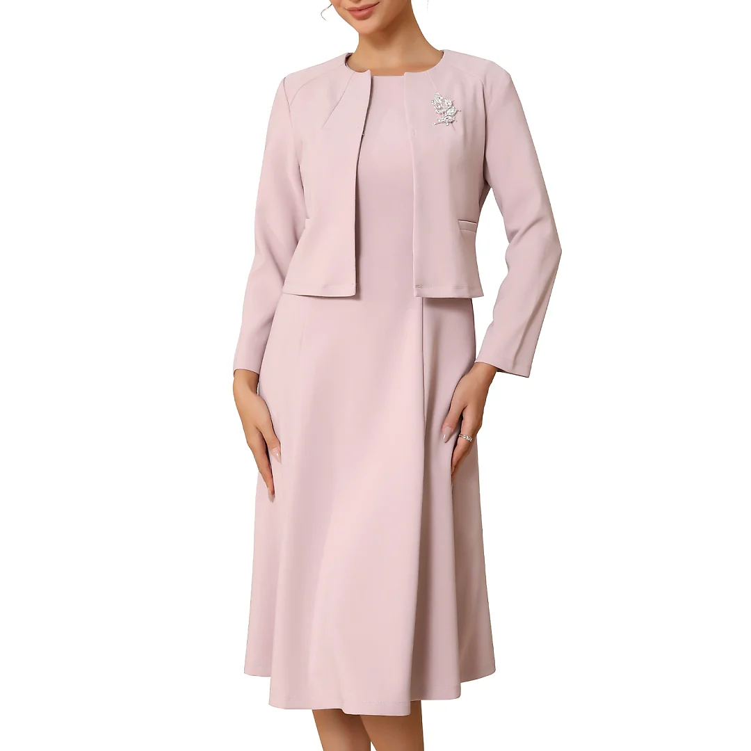 Kirablend Marlowe Sleeveless Dress & Cropped Jacket Two-Piece Set