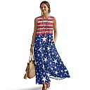 Kirablend Nalani Linen-Look Sleeveless Maxi Dress with Pockets