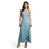 Kirablend Odette Chiffon Ruffle Sheath Dress with Side Slit