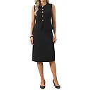 Kirablend Quinn Tailored Vest & Midi Pencil Skirt Set