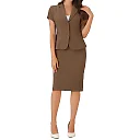 Kirablend Reese Short-Sleeve Blazer & Pencil Skirt Office Set