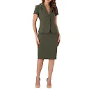 Kirablend Reese Short-Sleeve Blazer & Pencil Skirt Office Set