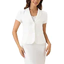 Kirablend Reese Short-Sleeve Blazer & Pencil Skirt Office Set