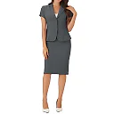Kirablend Reese Short-Sleeve Blazer & Pencil Skirt Office Set