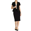Kirablend Reese Short-Sleeve Blazer & Pencil Skirt Office Set